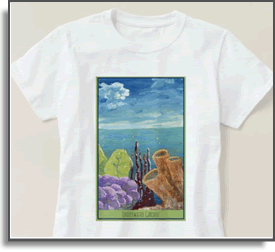 Underwater Garden - Island Art by Yotigo Tshirt